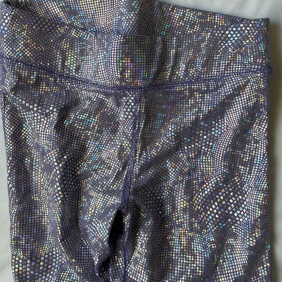 S More Than Magic Girls Legging 6 6X Purple Snake Skin Shimmer Shine Unicorn - Picture 6 of 6